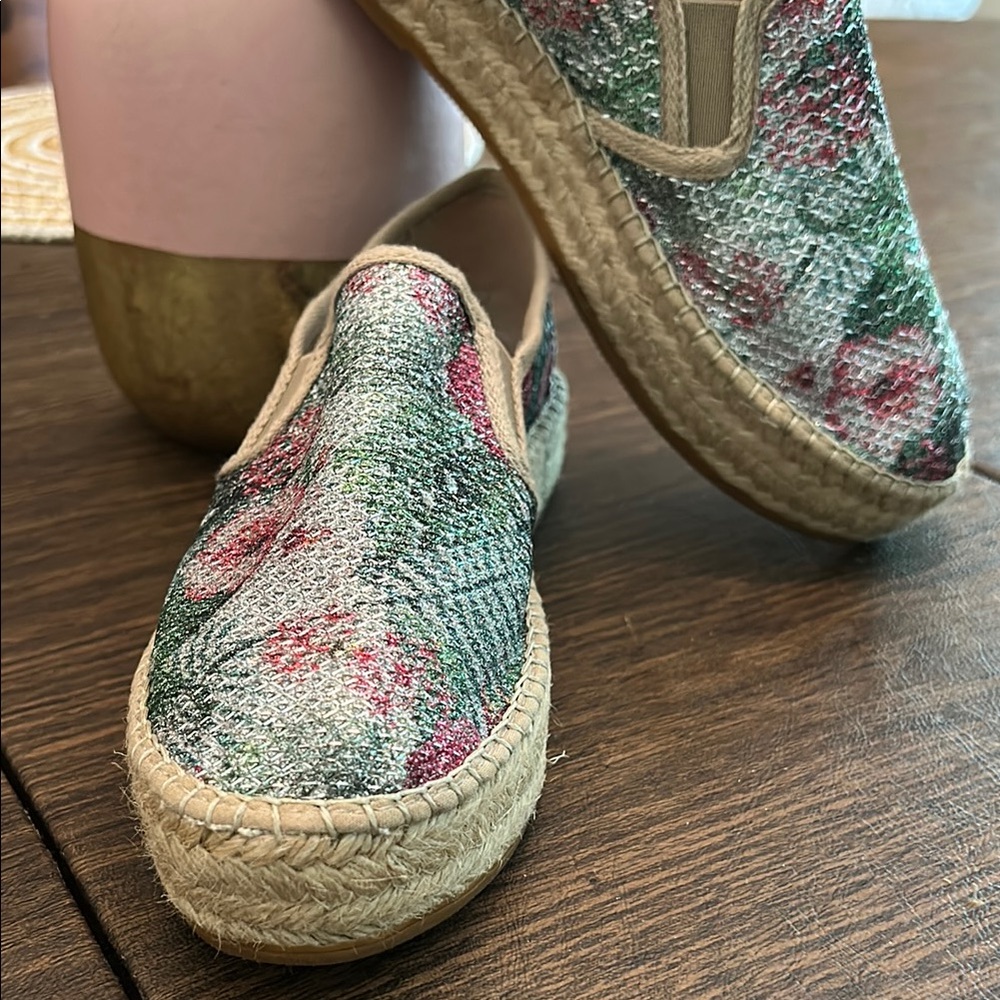 Floral Canvas Comfy Slip-Ons